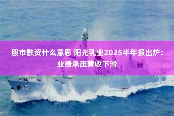 股市融资什么意思 阳光乳业2025半年报出炉：业绩承压营收下滑